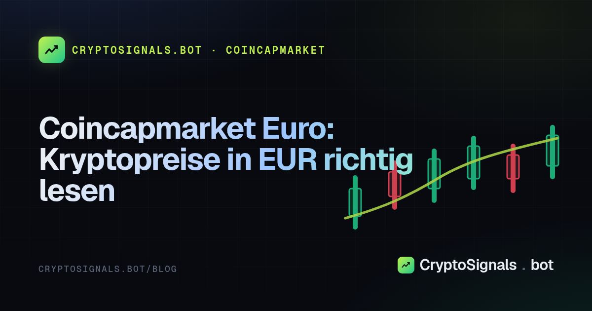 Coincapmarket Euro: Kryptopreise in EUR richtig lesen