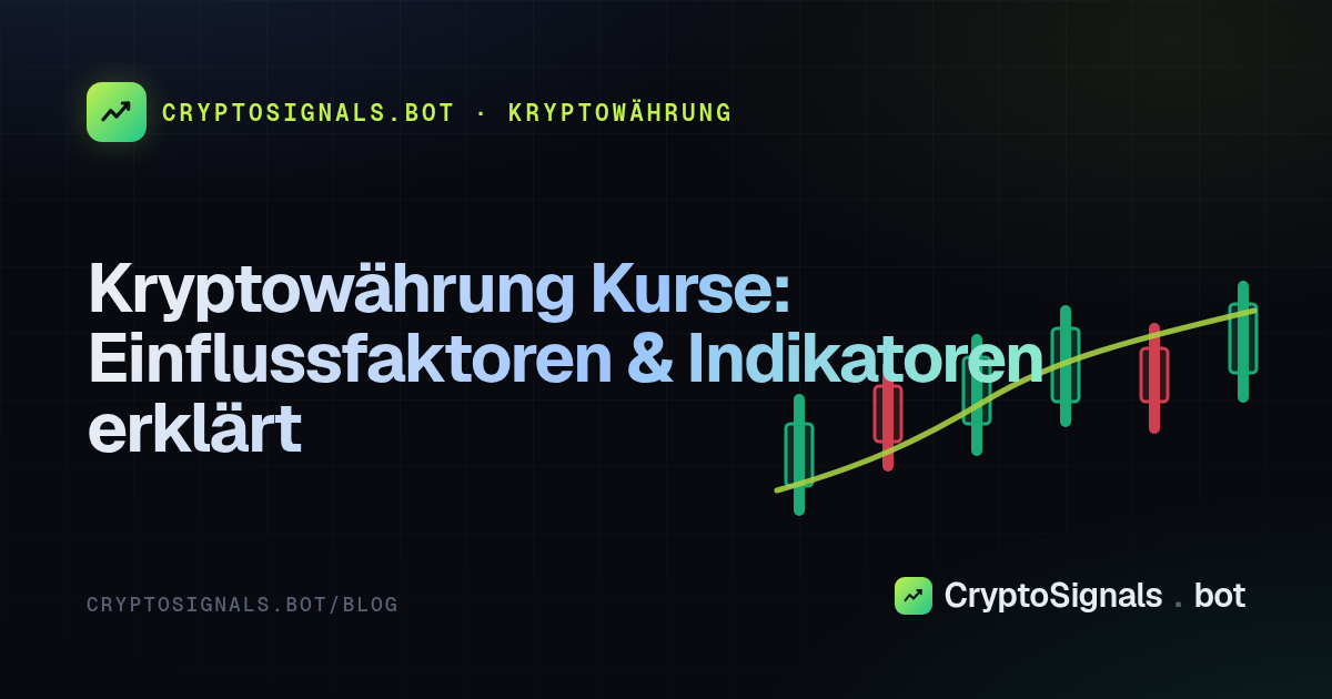 Kryptowährung Kurse: Einflussfaktoren & Indikatoren erklärt