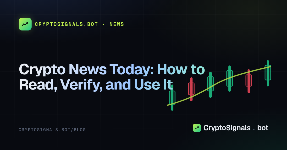 Crypto News Today: How to Read, Verify, and Use It