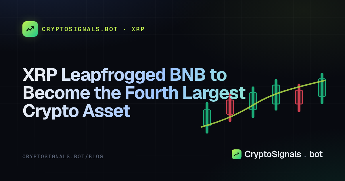 XRP Leapfrogged BNB to Become the Fourth Largest Crypto Asset