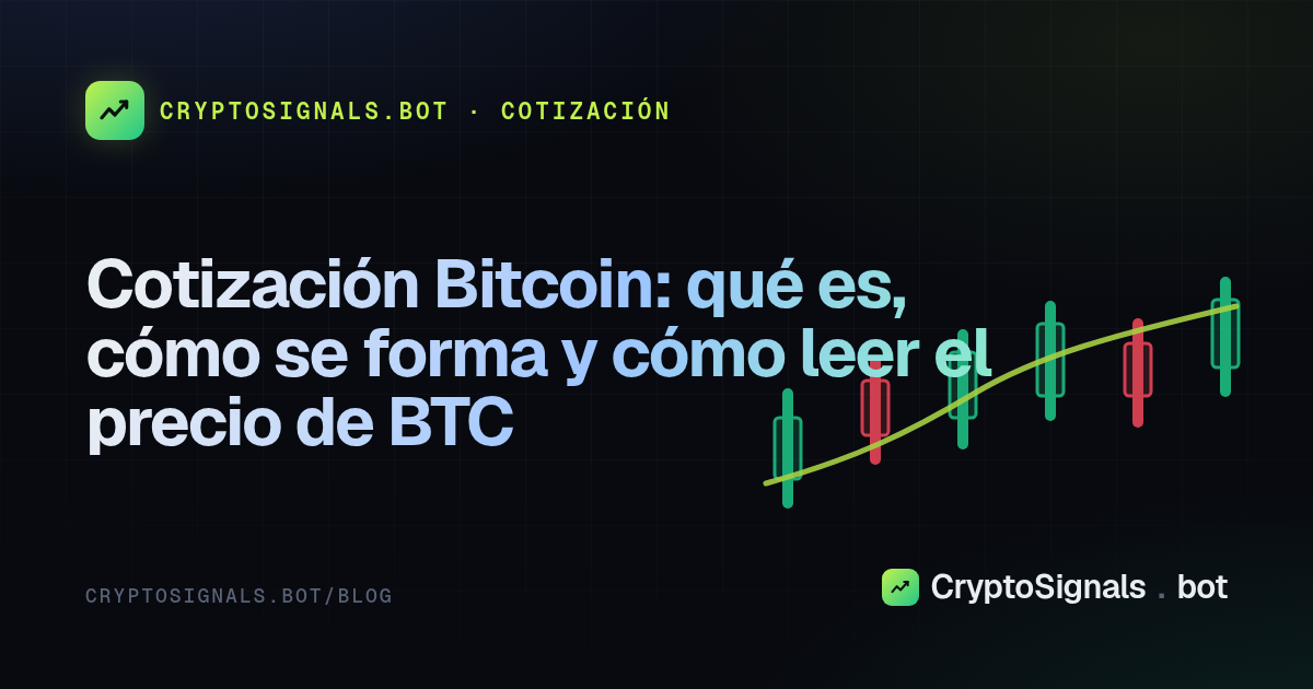 Cotización Bitcoin: qué es, cómo se forma y cómo leer el precio de BTC