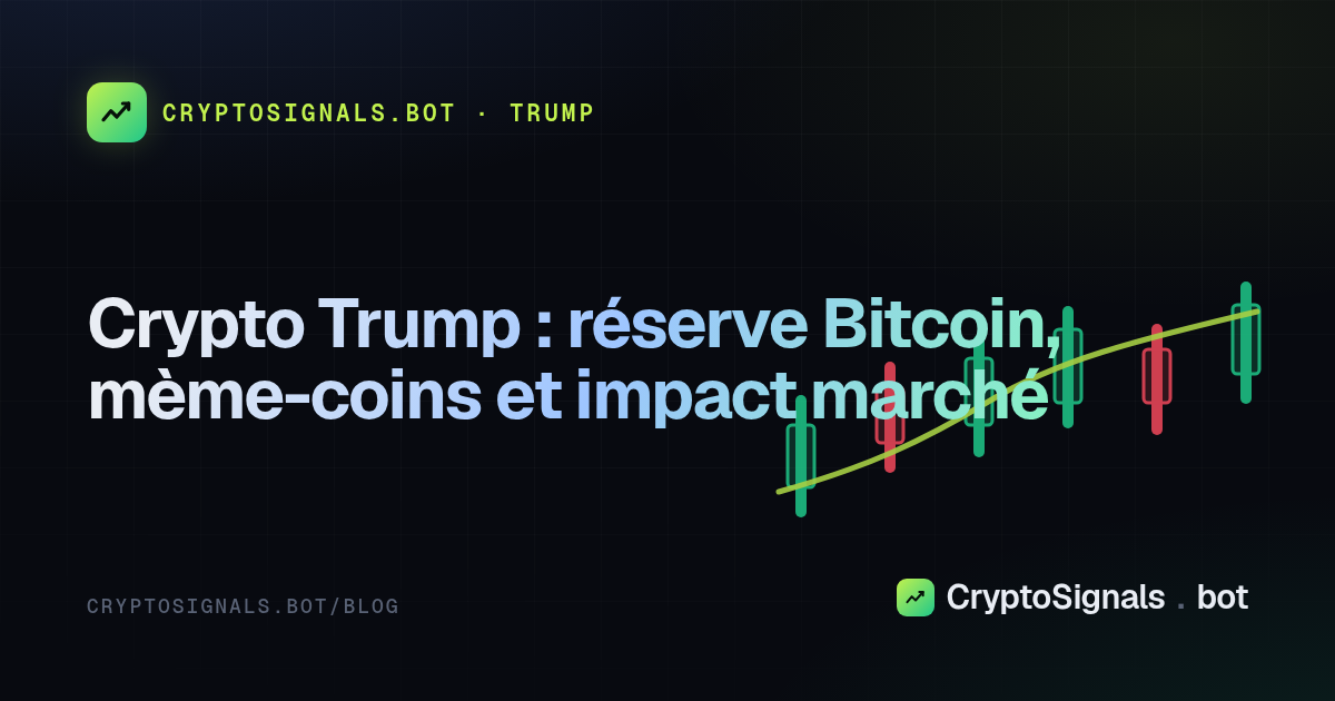 Crypto Trump : réserve Bitcoin, mème-coins et impact marché