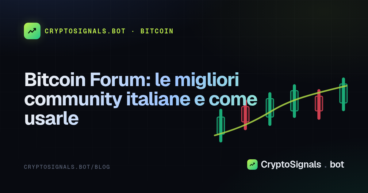 Bitcoin Forum: le migliori community italiane e come usarle