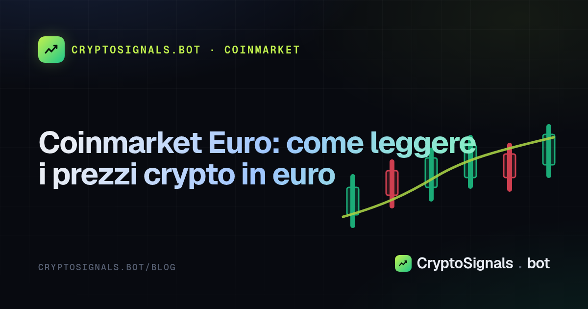 Coinmarket Euro: come leggere i prezzi crypto in euro