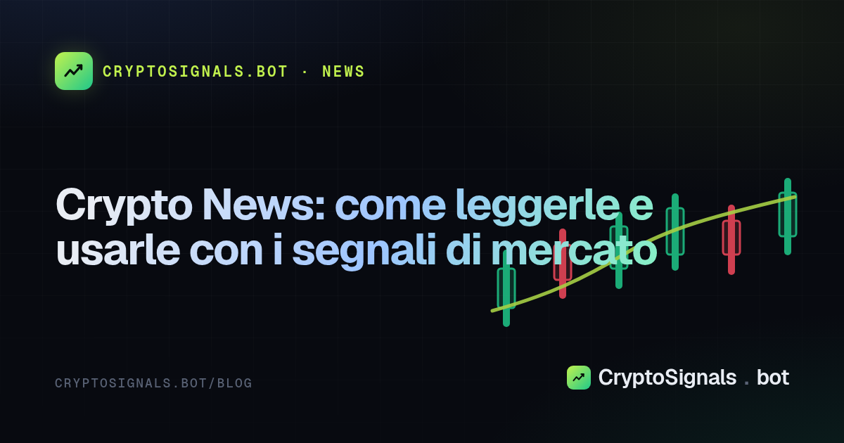 Crypto News: come leggerle e usarle con i segnali di mercato
