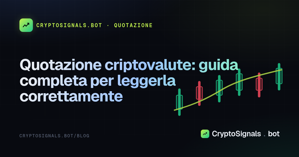Quotazione criptovalute: guida completa per leggerla correttamente