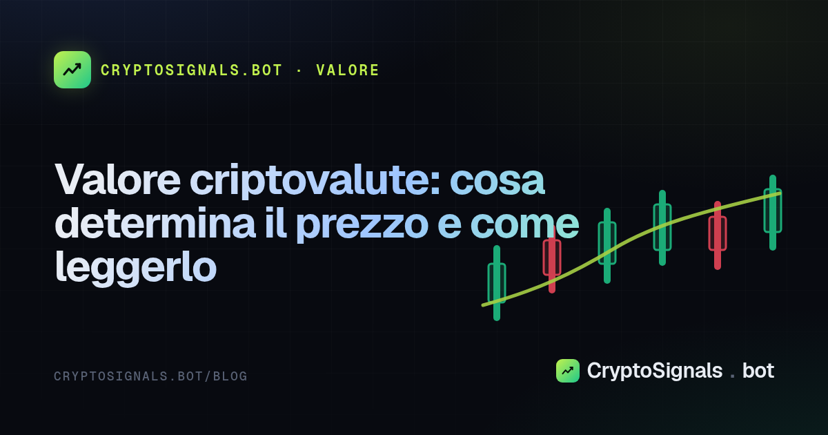 Valore criptovalute: cosa determina il prezzo e come leggerlo