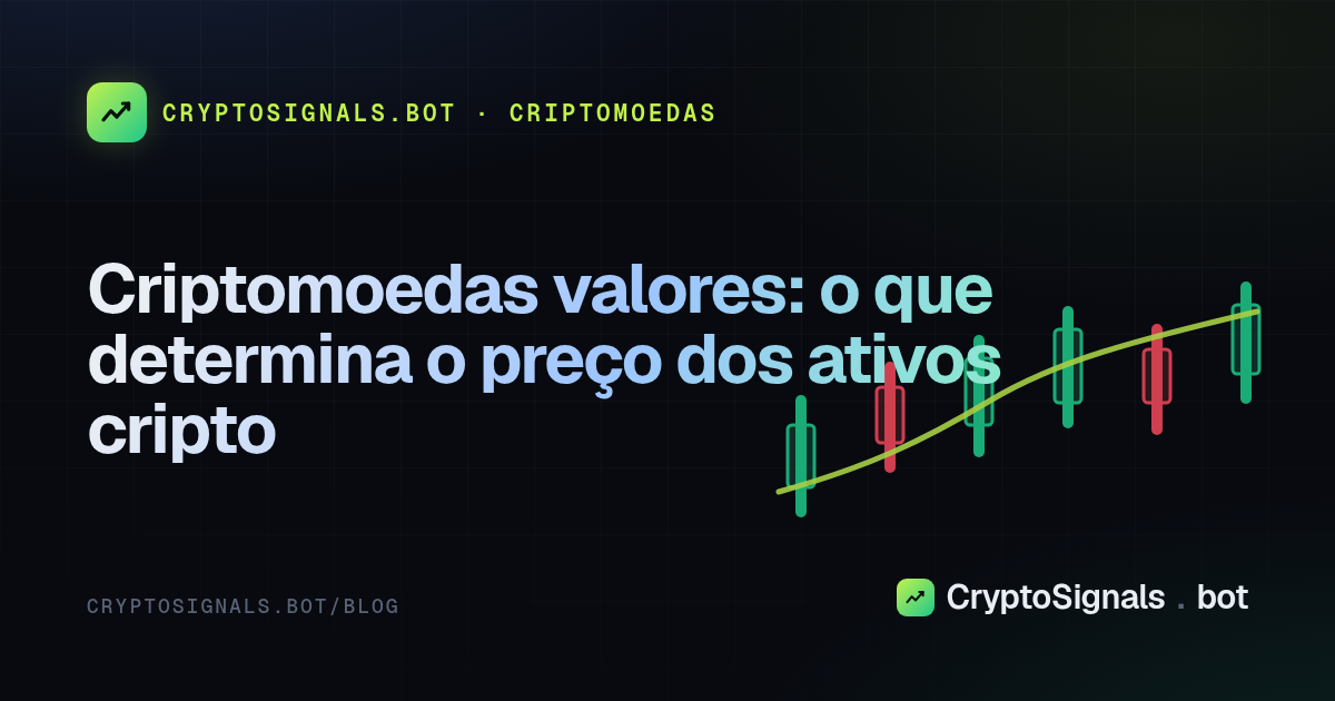 Criptomoedas valores: o que determina o preço dos ativos cripto