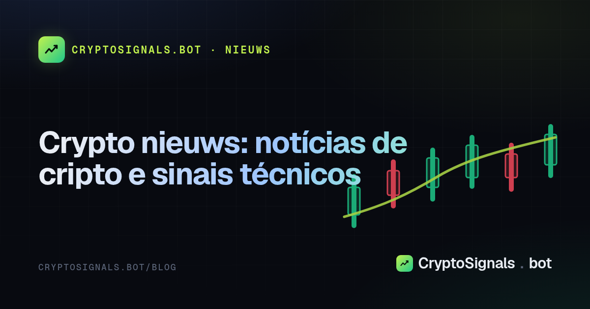Crypto nieuws: notícias de cripto e sinais técnicos