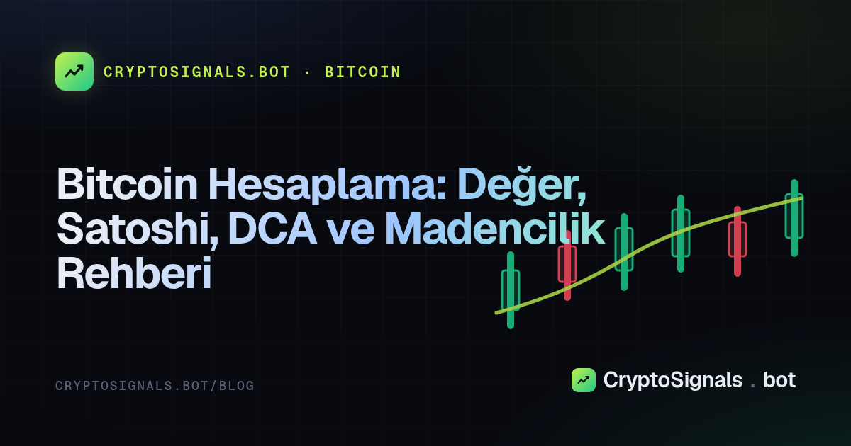 Bitcoin Hesaplama: Değer, Satoshi, DCA ve Madencilik Rehberi